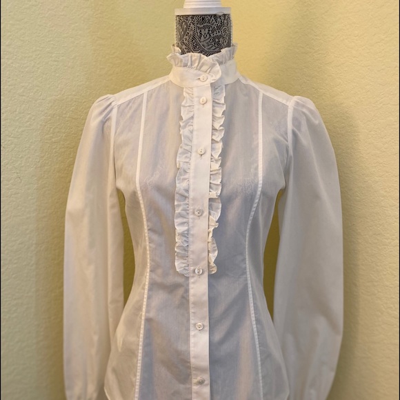 Dolce & Gabbana high neck blouse.